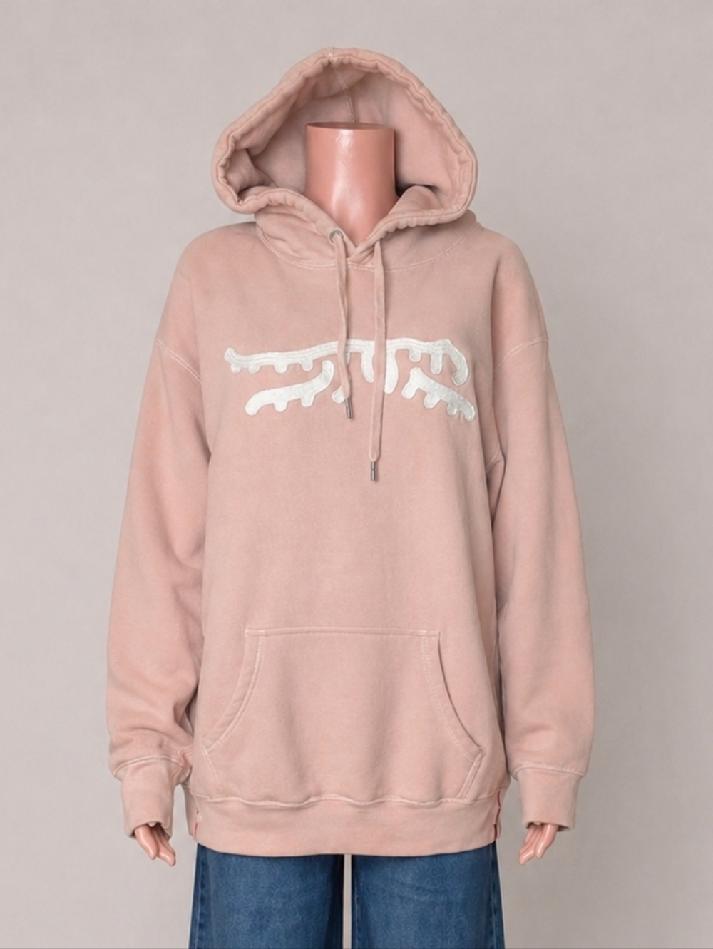 NWOT Sun Day Red x Tiger Woods Luare Chain Stitch Hoodie Light Pink/White XXL